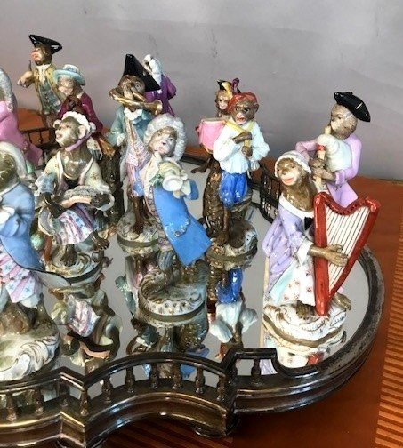 Meissen Porcelain Monkey Orchestra-photo-4