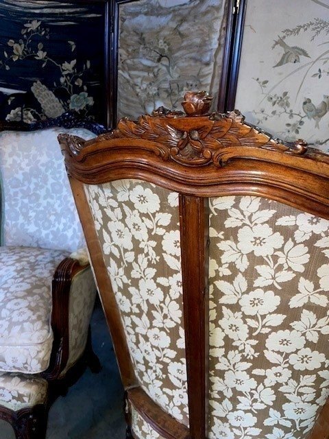 Pair Of Louis XV Bergère Armchairs-photo-6