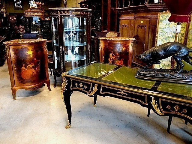 Pair Of Louis XV Style Corner Cabinets -photo-6