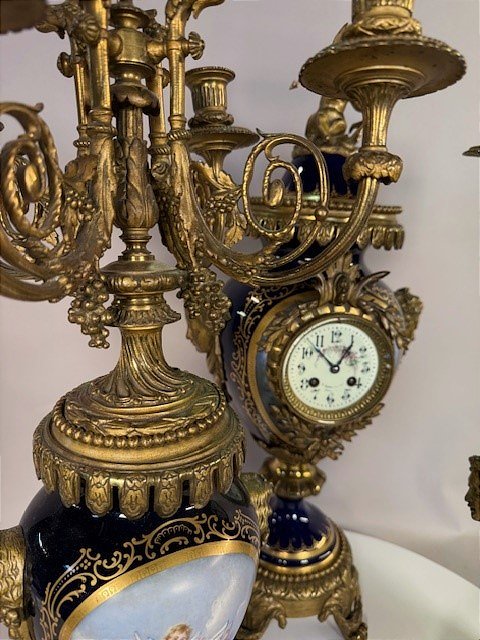 Garniture de cheminée de style Louis XVI -photo-1