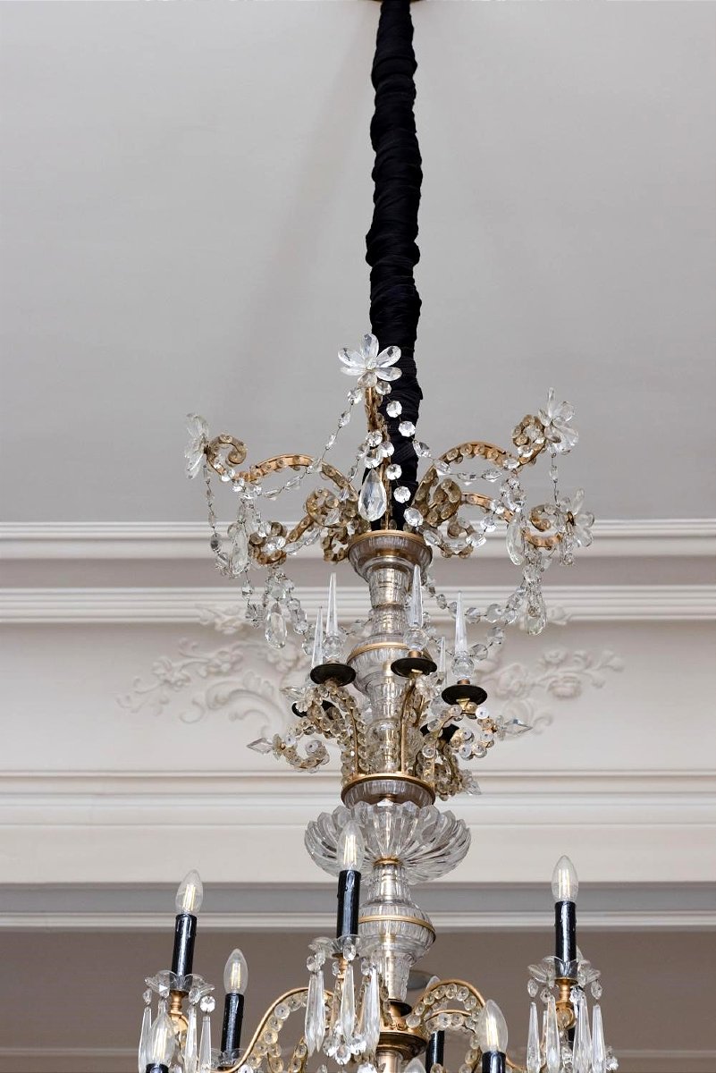 Lustre monumental en cristal de Baccarat -photo-2