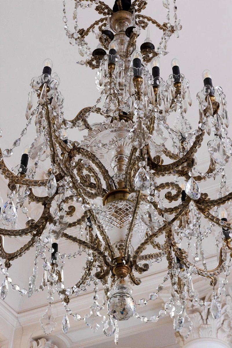 Lustre monumental en cristal de Baccarat -photo-3