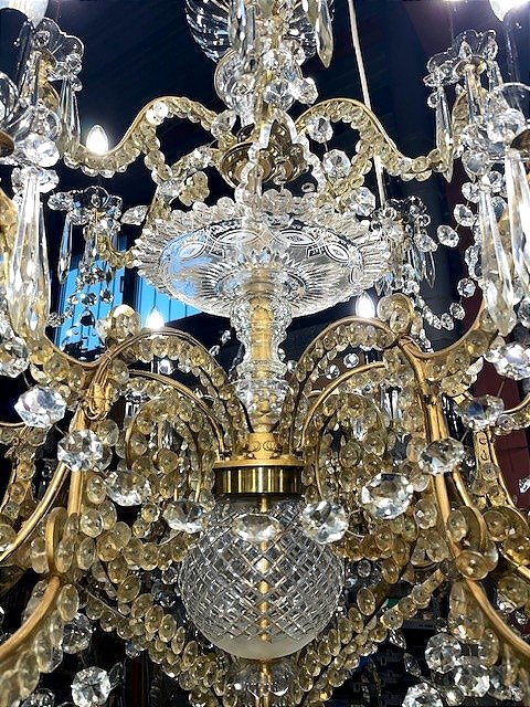 Lustre monumental en cristal de Baccarat -photo-7
