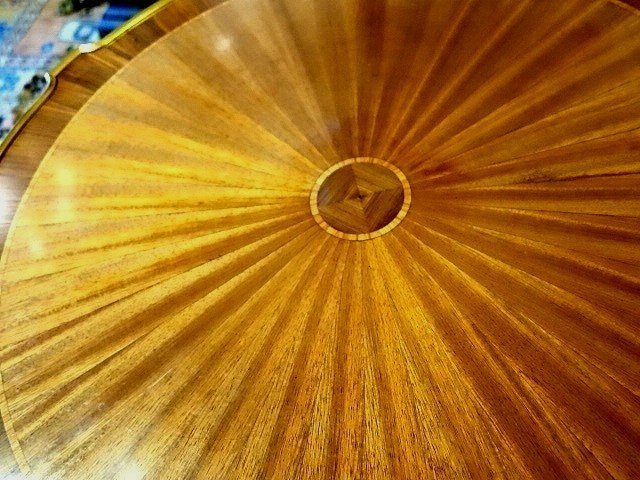 Transitional Style Side Table By Haentges Frères Paris-photo-2