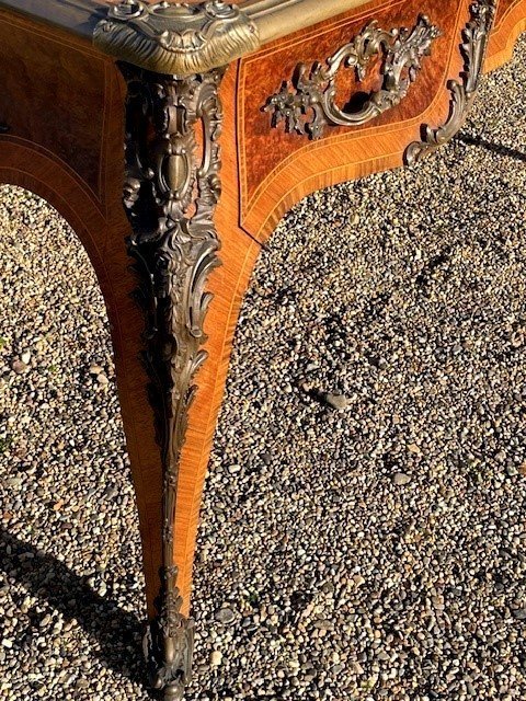 Grand bureau plat de style Louis XV -photo-5