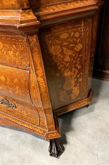 Vitrine hollandaise en marqueterie -photo-3