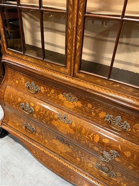 Vitrine hollandaise en marqueterie -photo-4