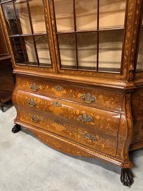 Vitrine hollandaise en marqueterie -photo-5