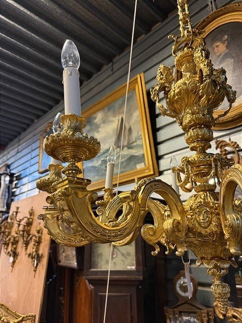 Gilt Bronze Chandelier-photo-1