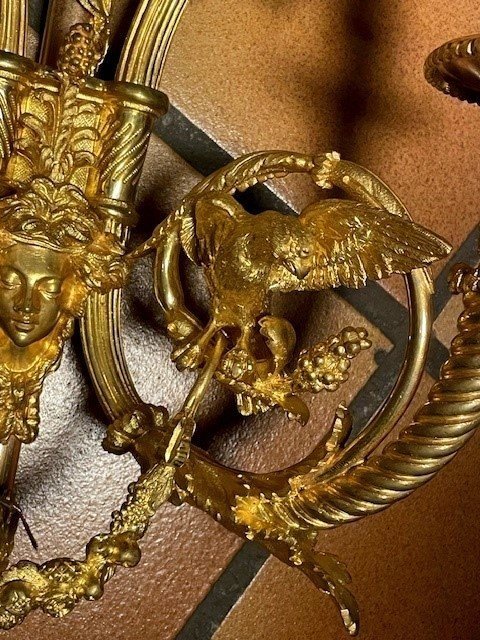 Lustre et ses deux appliques assorti-photo-3