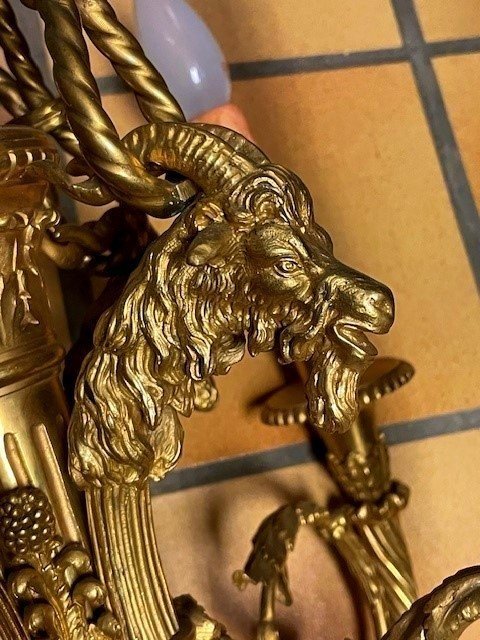 Lustre et ses deux appliques assorti-photo-4