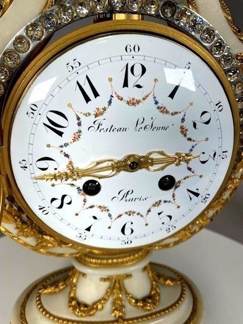 Napoleon III Period Lyra Clock-photo-3