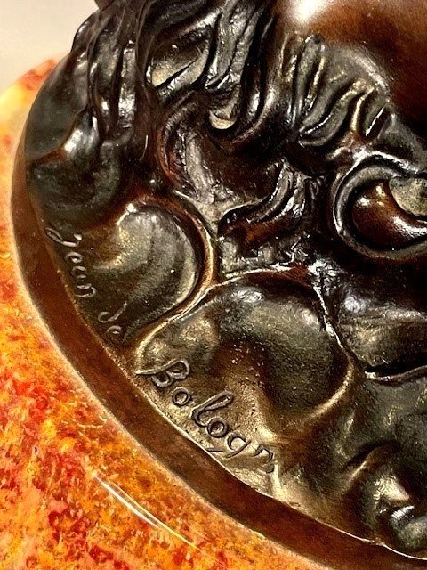 Bronze Sculpture Of Mercury , Height 107 Cm !-photo-4