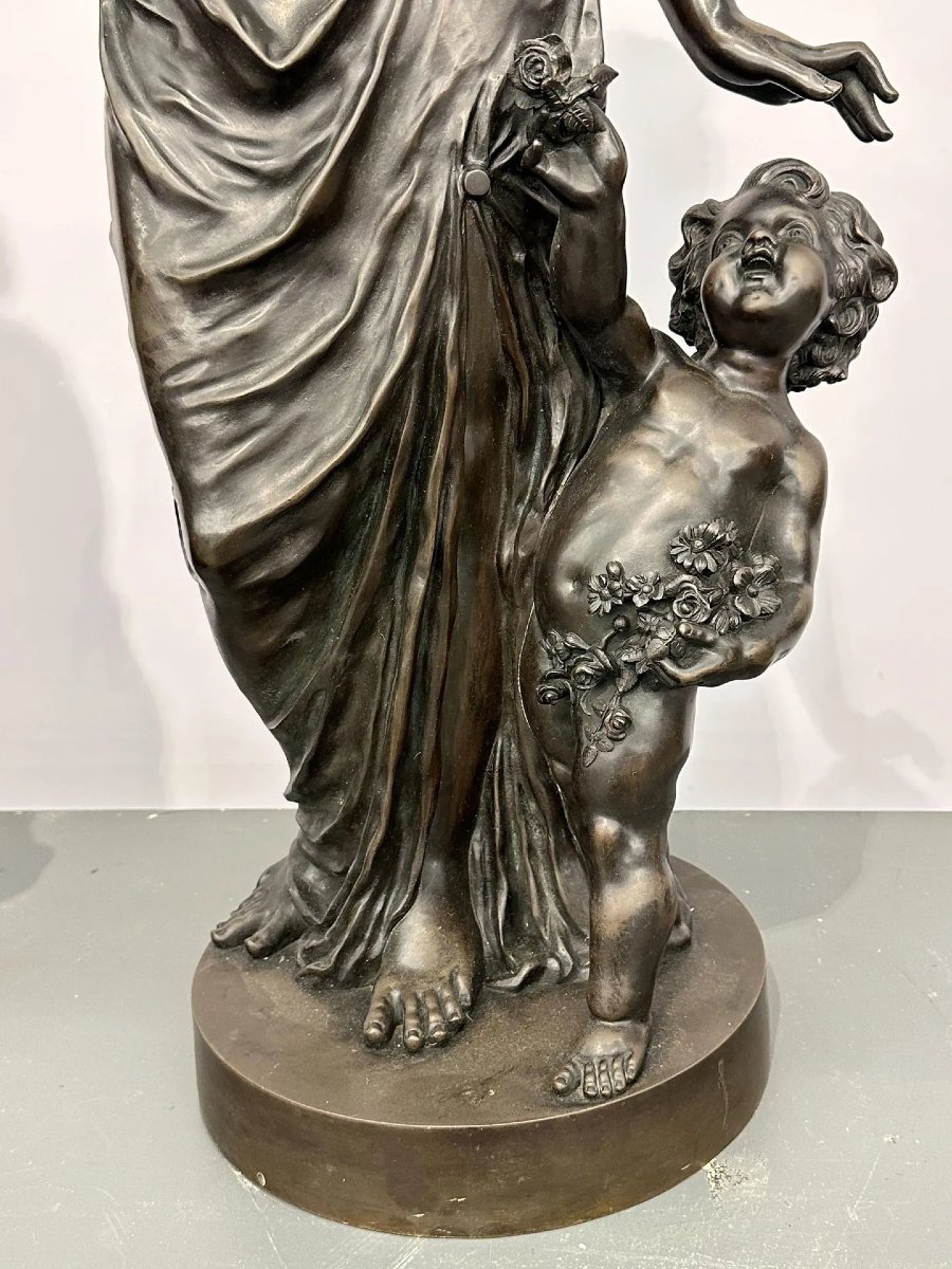 Bronze Sculptures Representing The Winter & The Summer-photo-4