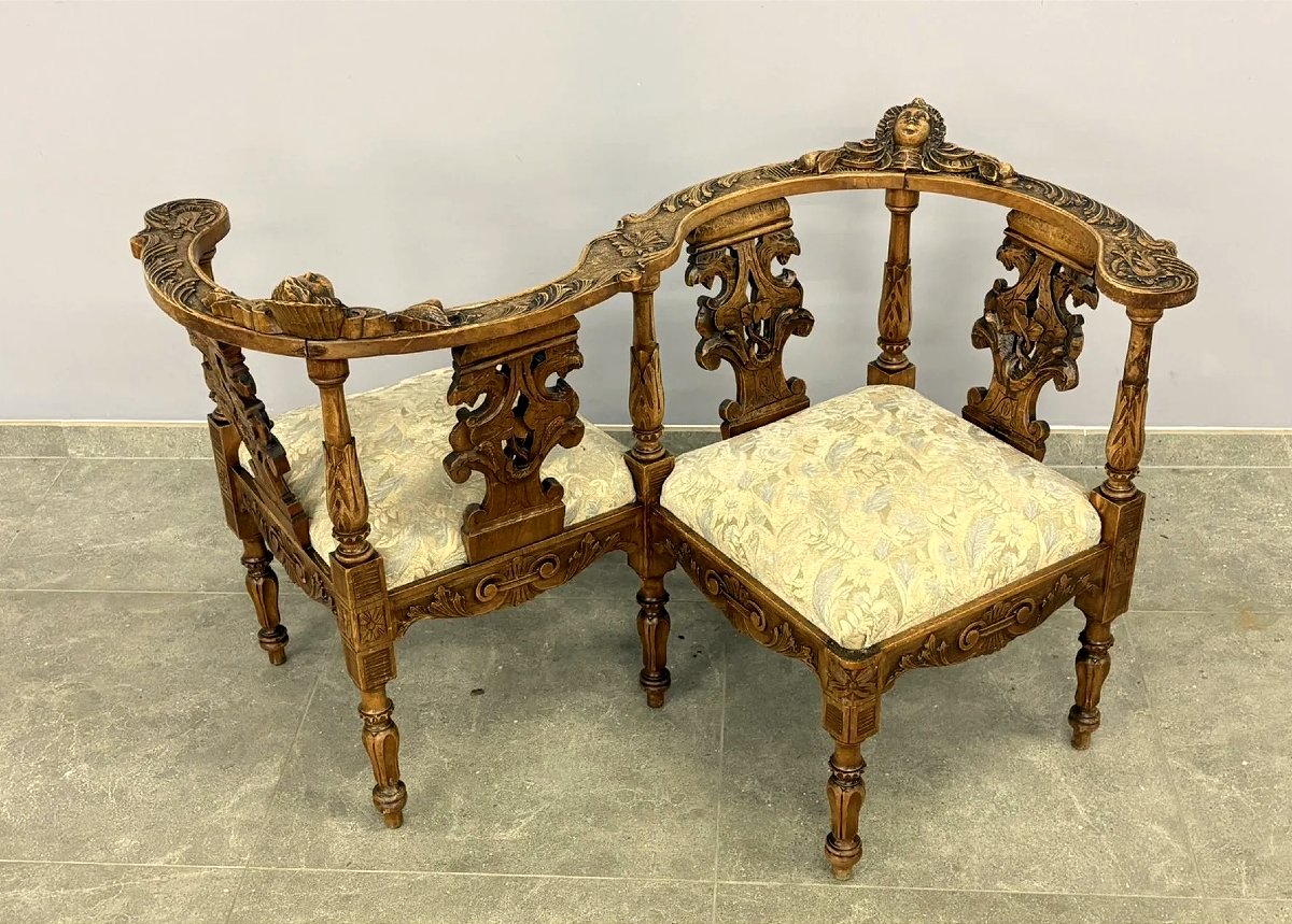 Spectacular Neo-renaissance Walnut Salon-photo-1