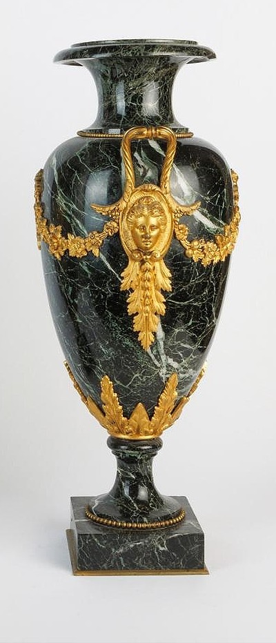 Paire de vases en marbre d'une taille supérieure à la normale-photo-3