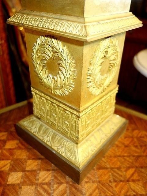 Paire de candélabres d'apparat d'époque Empire-photo-2