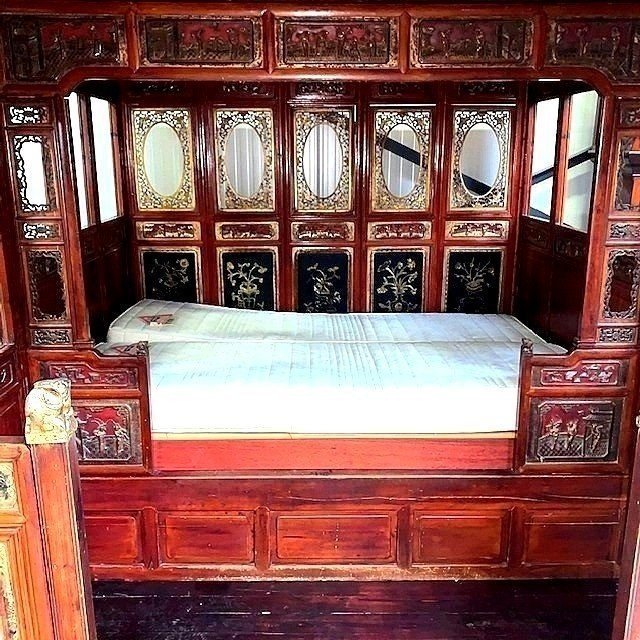 Lit de marriage chinois du XIXe siècle-photo-1
