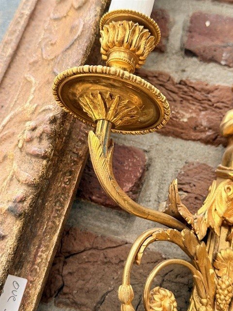Paire d'appliques de style Louis XVI -photo-4