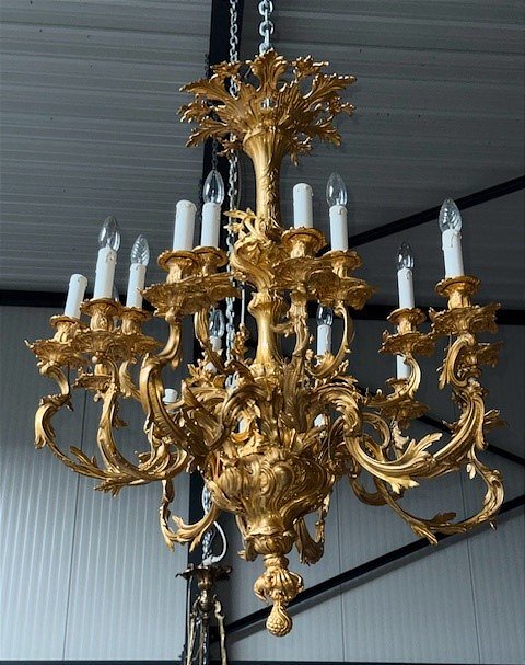 Grand lustre à 16 branches-photo-4