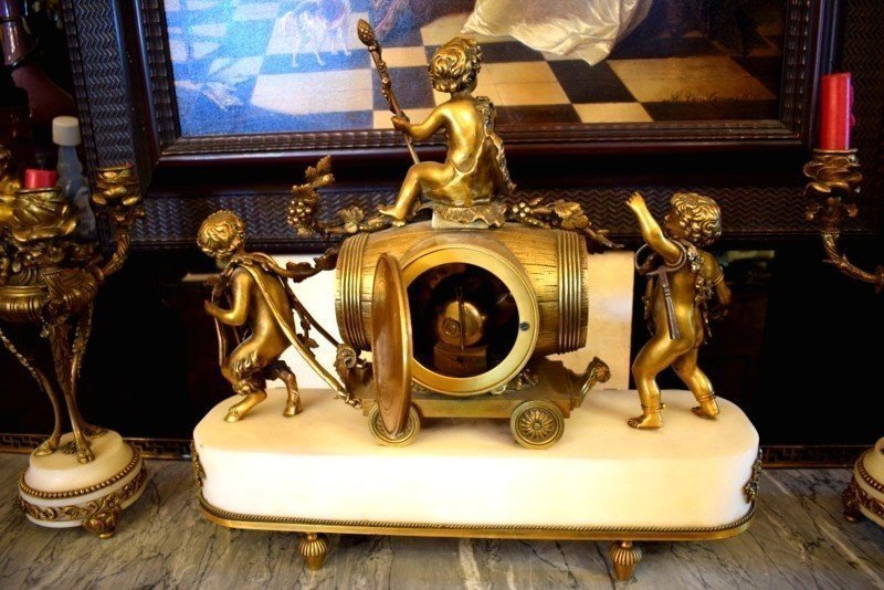 Louis XVI Clock Set-photo-2