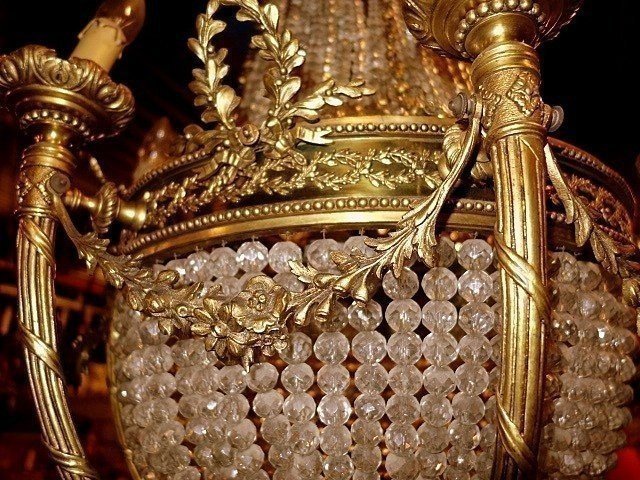 Louis XVI Style Crystal Chandelier-photo-2