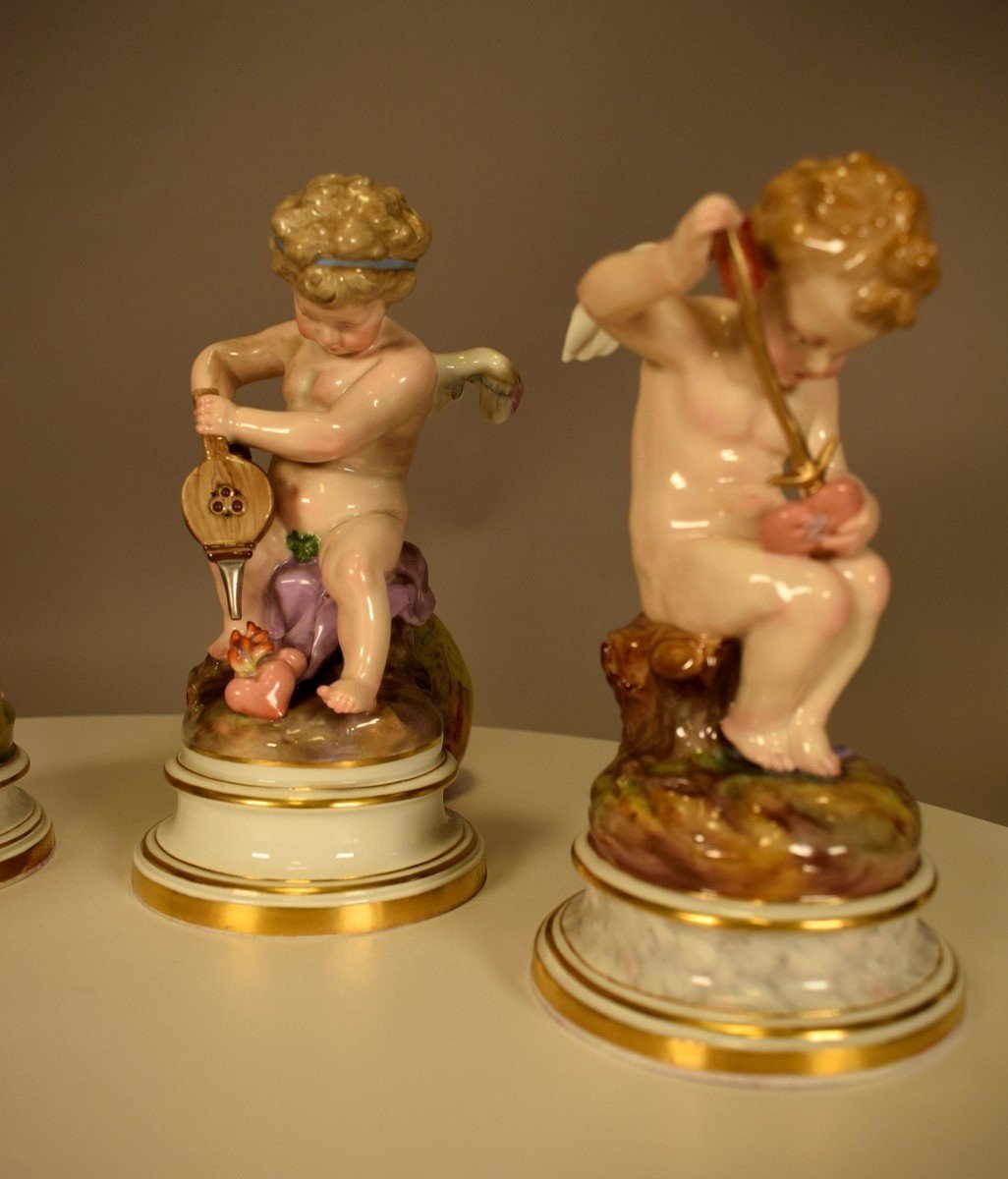 4 Statues In Meissen Porcelain-photo-4