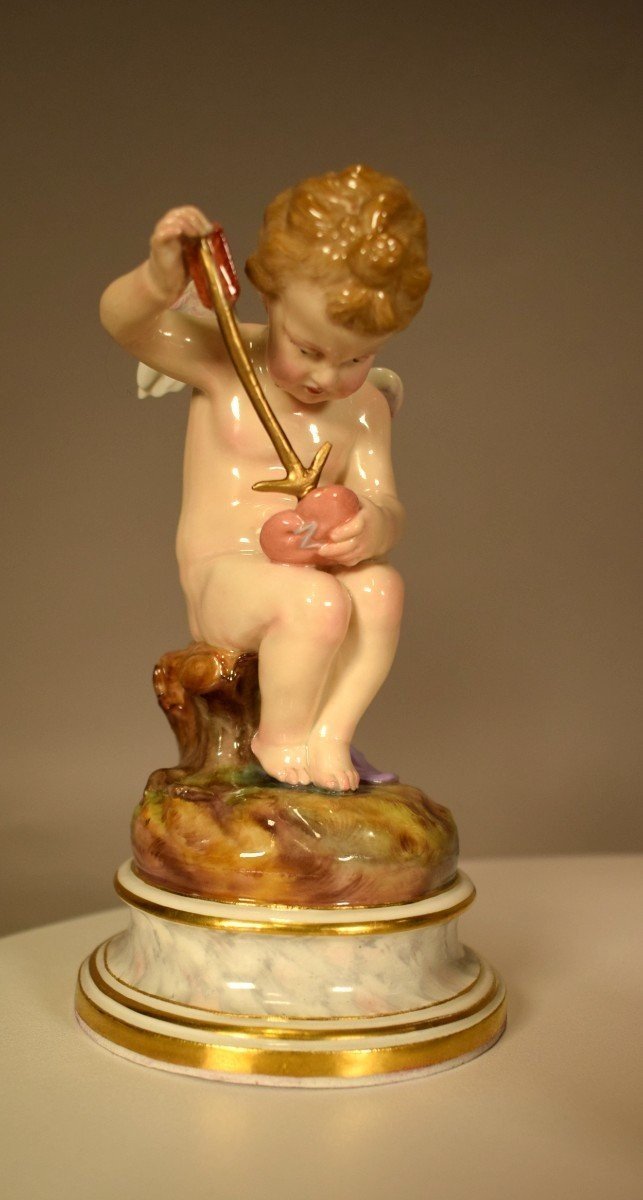 4 Statues In Meissen Porcelain-photo-1