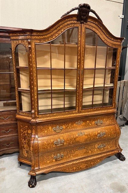 Vitrine en marqueterie hollandaise-photo-8