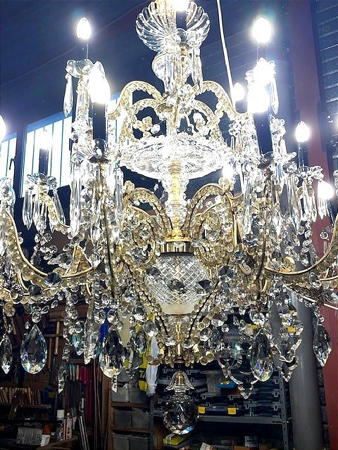 Monumental Baccarat Crystal Chandelier-photo-5