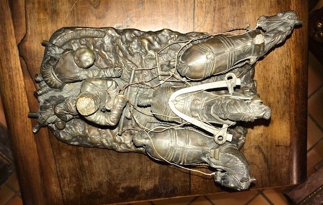 Russian Troika Bronze Sculpture-photo-1