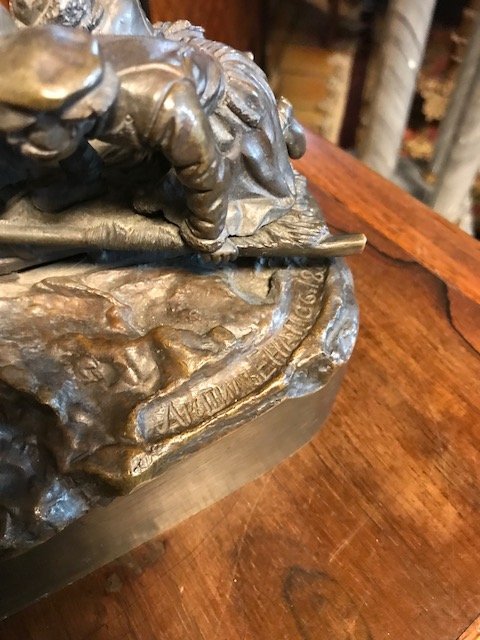 Russian Troika Bronze Sculpture-photo-3