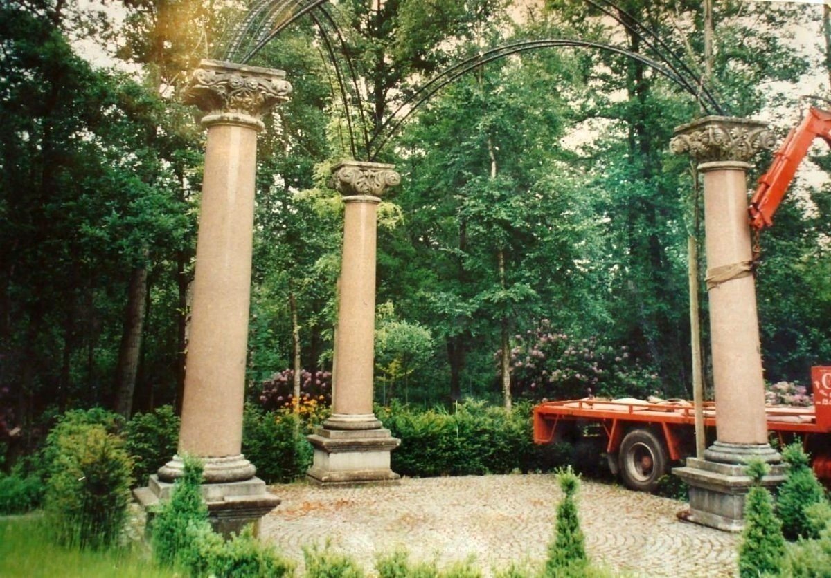 Tonnelle en granit et pierre naturelle 