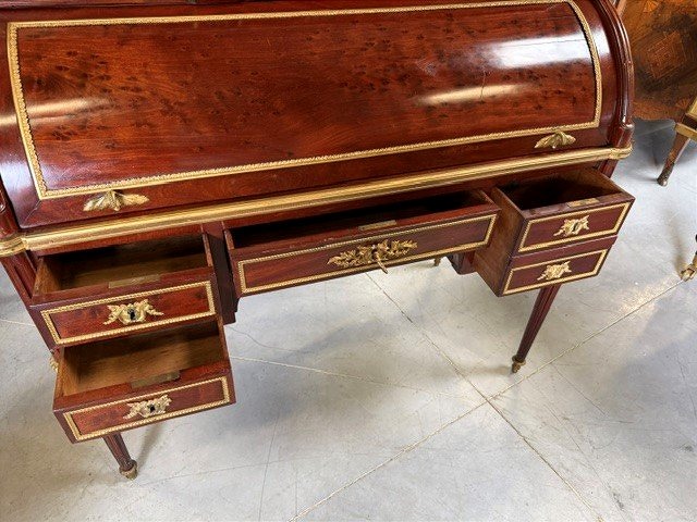 Bureau à cylindre d'époque Louis XVI -photo-4