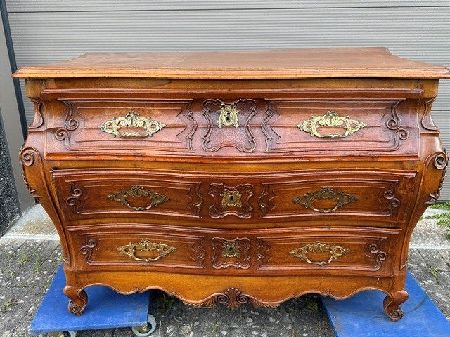 Provençal Chest Of Drawers Made Of Solid Walnut-photo-3