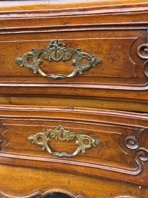Provençal Chest Of Drawers Made Of Solid Walnut-photo-4