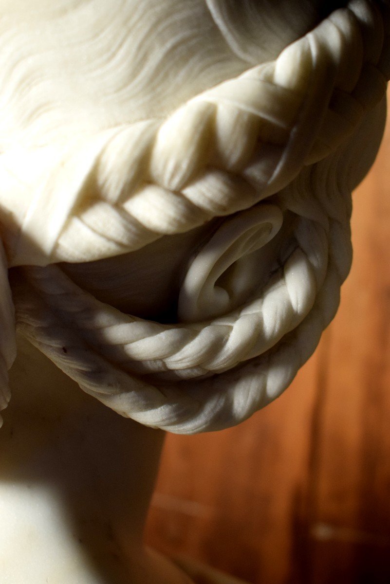 Florentine Bust Made Of Carrara Marble -photo-2