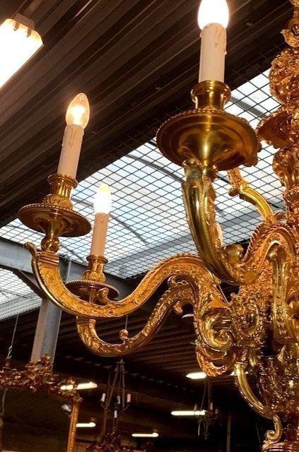 Gilded Bronze Castle Chandelier -photo-2