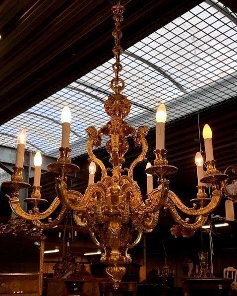 Gilded Bronze Castle Chandelier -photo-2