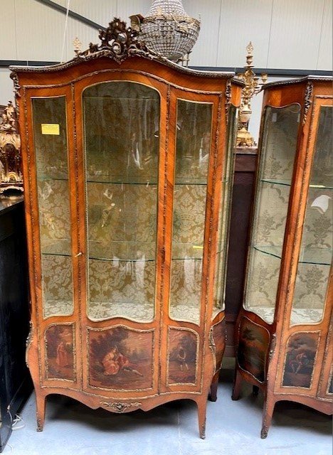 Pair Of Louis XV-style Display Cabinets-photo-2