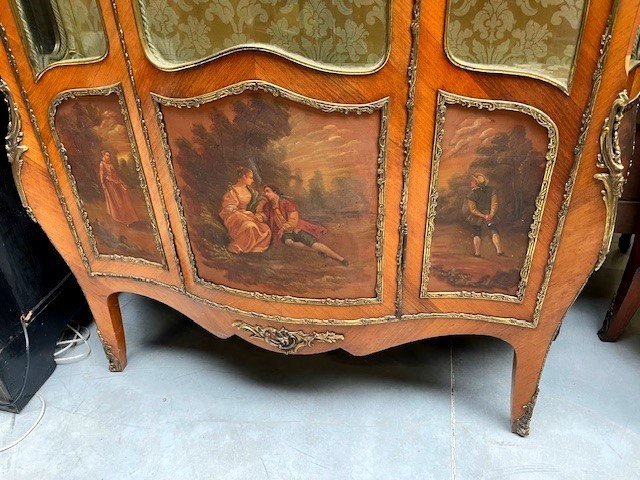 Pair Of Louis XV-style Display Cabinets-photo-4
