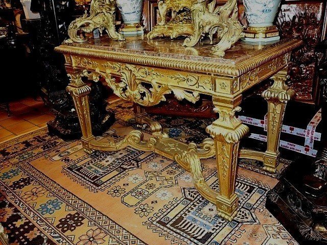 Gilded Wood Console-table-photo-2
