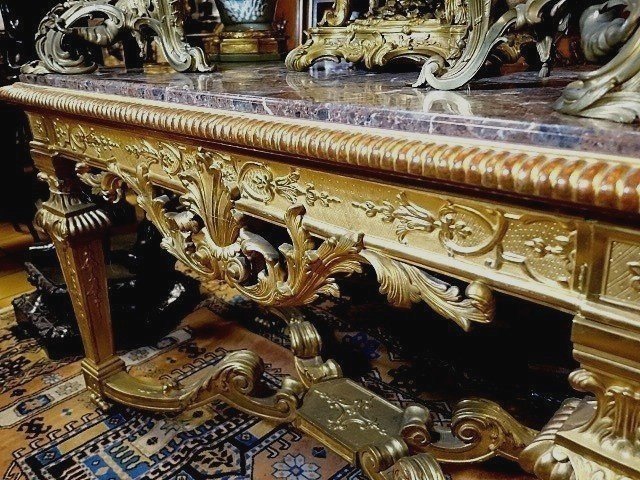 Gilded Wood Console-table-photo-3
