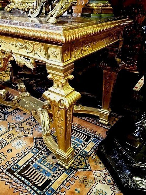 Gilded Wood Console-table-photo-4