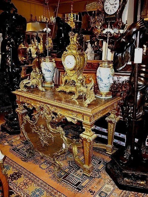 Gilded Wood Console-table-photo-5