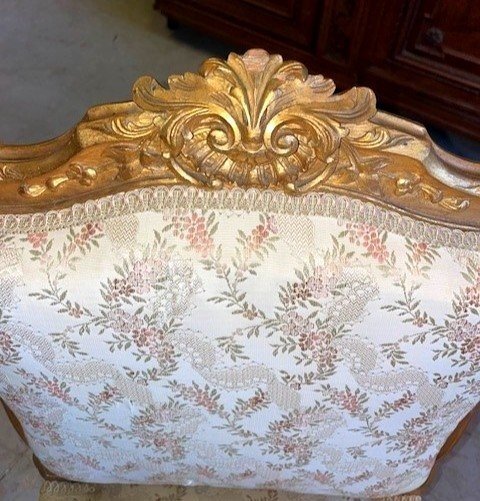 Salon de style Louis XV en bois doré-photo-4