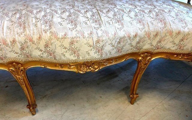 Salon de style Louis XV en bois doré-photo-1