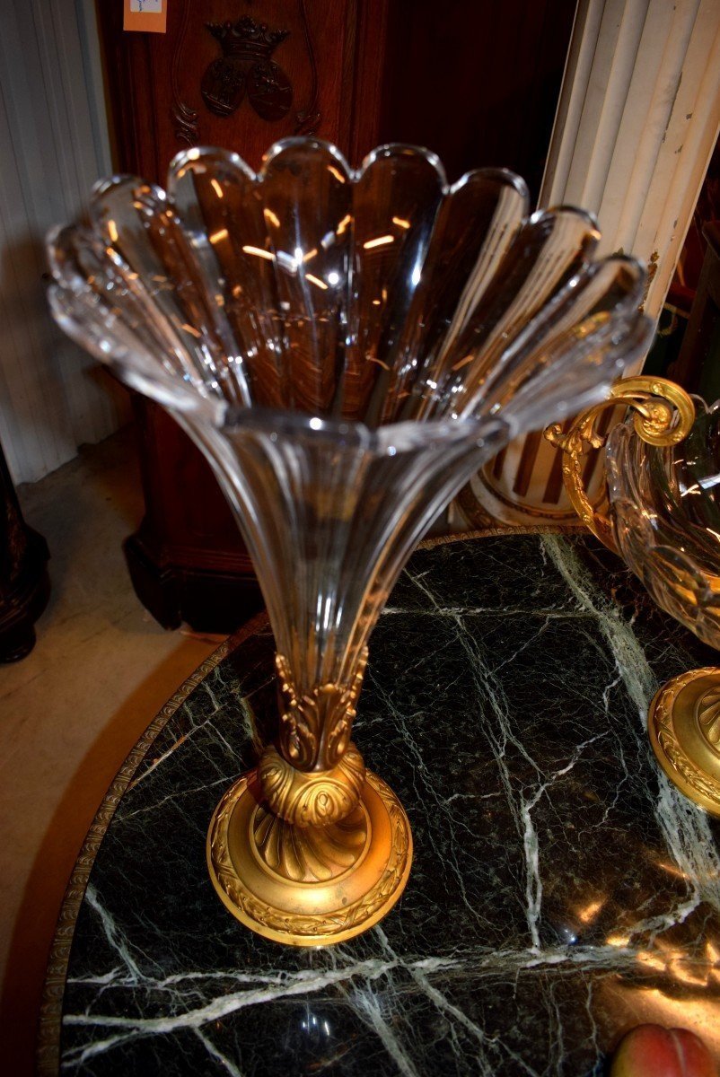 Crystal And Gilded Bronze Set-photo-2