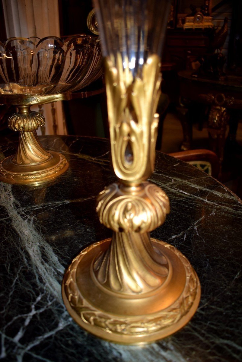 Crystal And Gilded Bronze Set-photo-4