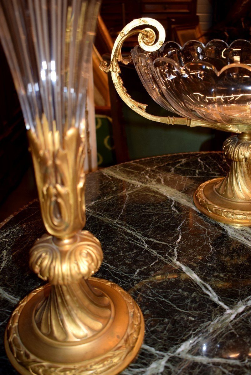 Crystal And Gilded Bronze Set-photo-5